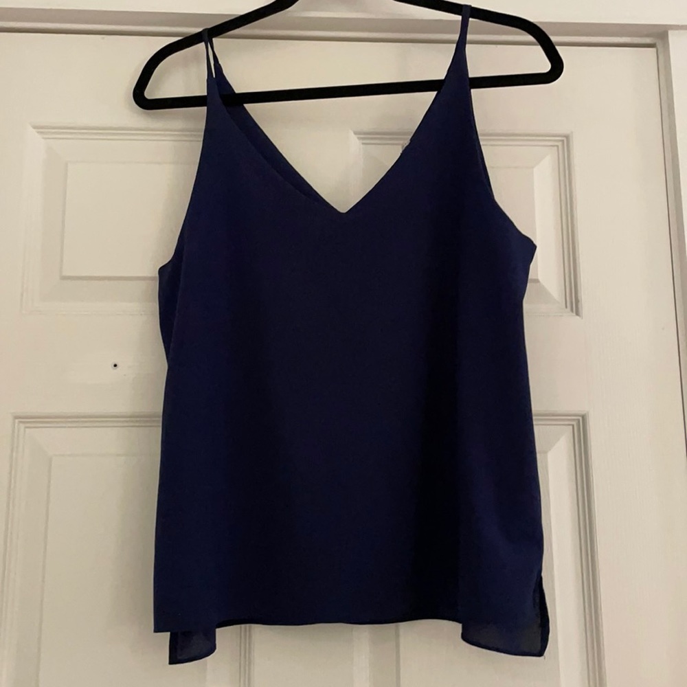 Navy Paper Crane Top